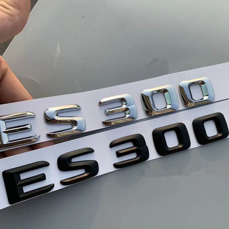 Хром самодельная буква номер для Toyota Lexus ES200 ES250 ES260 ES300 ES350 IS250 IS300 IS350 GS300 GS430 Знак багажнике автомобиля Стикеры