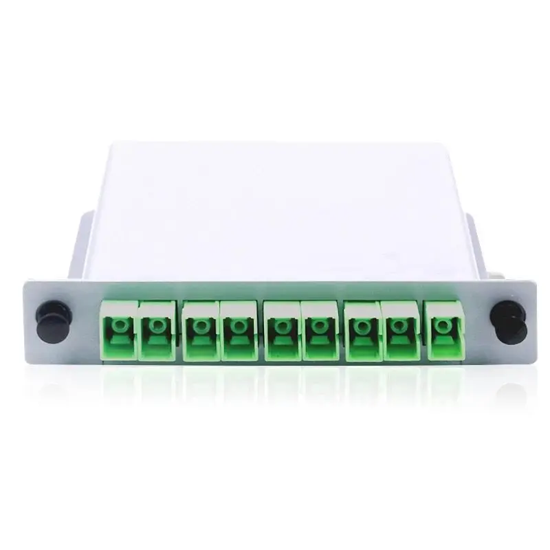 SC/APC Mini PLC 1X8 волоконно оптический распределитель 1x8 FTTH однорежимный Бесплатная