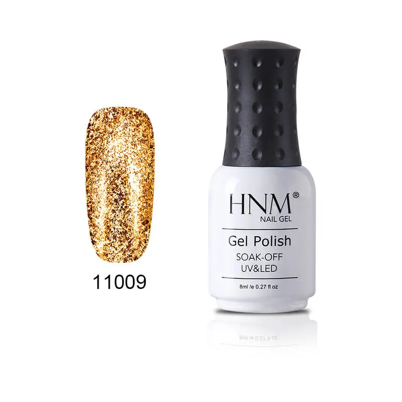 HNM 8ML Super Shiny Platinum Gel Nail Polish Rose Gold Silver Varnish Primer Soak Off UV LED Long Lasting Lacquer | Красота и