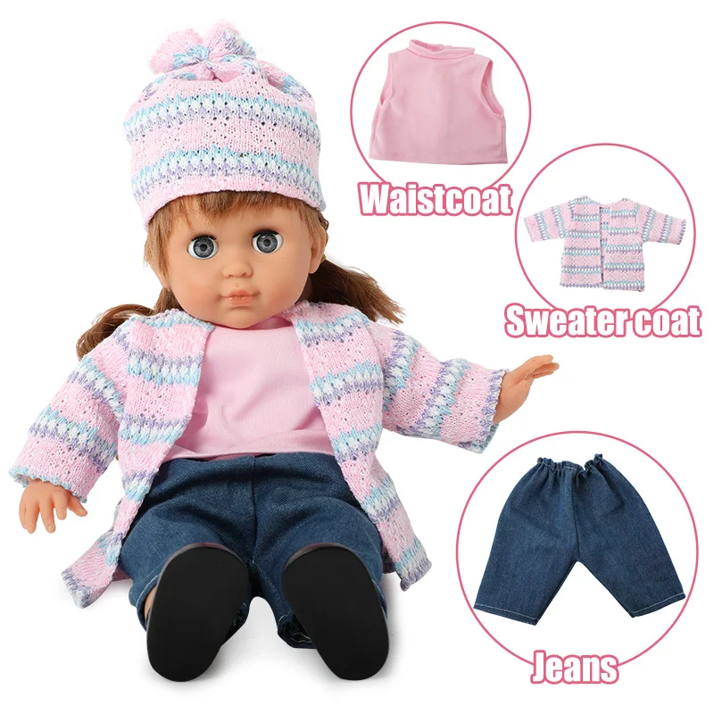 Кукла реборн детская Реалистичная из мягкого силикона 36 см 14 дюймов |