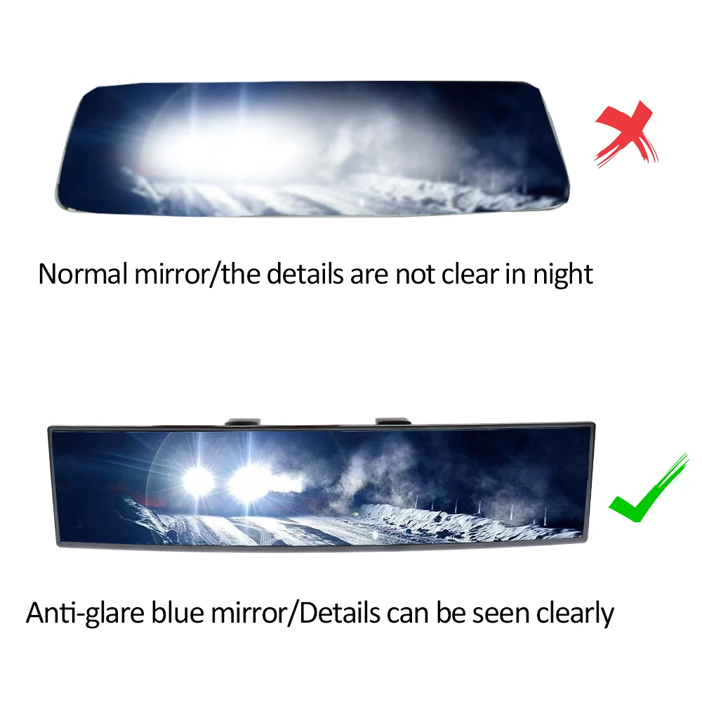 300mm Baby Rear View Auto Assisting Mirror Large Vision Car Angle Panoramic Anti-glare Interior Accessories | Автомобили и