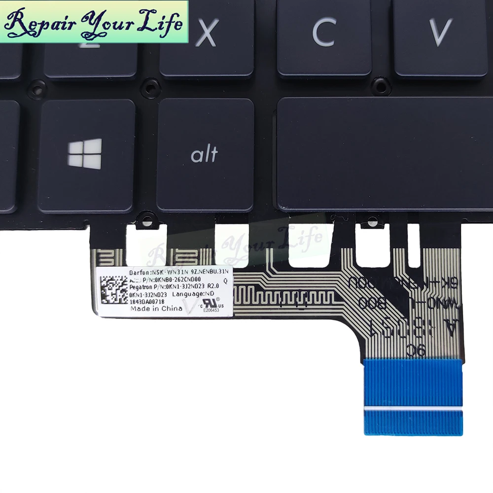 Клавиатура для ноутбука ASUS ZenBook 13 UX331UN UX331UA UX331UAL UX331FAL 0KN1-3J2ND23 2620ND00 - купить по