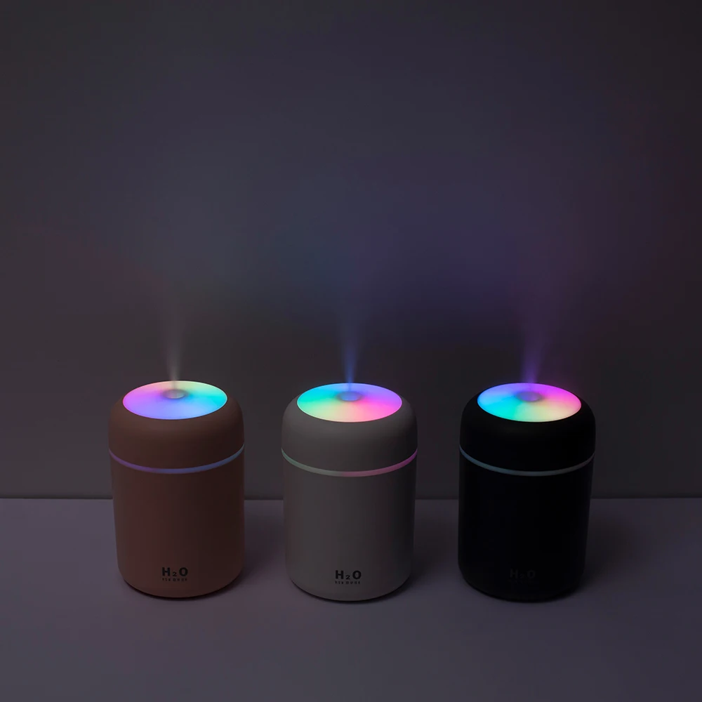 

300ml Humidifier Mini Portable USB Ultrasonic Dazzle Cup Aroma Diffuser Cool Mist Maker Air Humidifier Purifier With Light