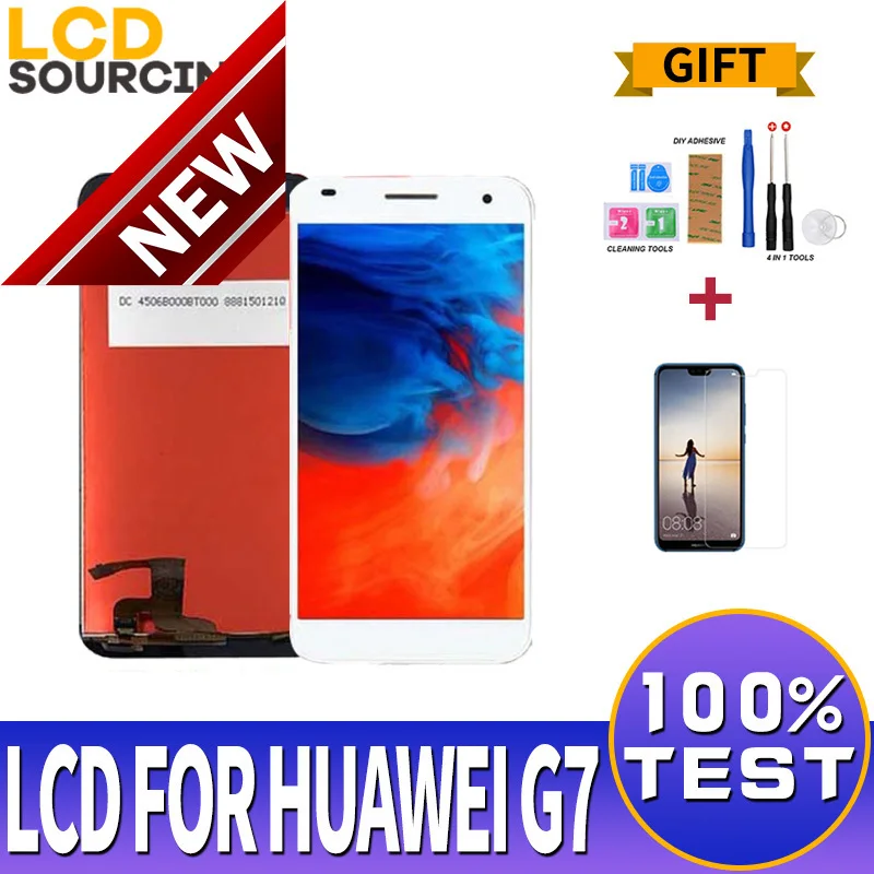 5 'дюймовый новый ЖК дисплей для Huawei G7 LCD с сенсорным экраном I01 I03 рамкой