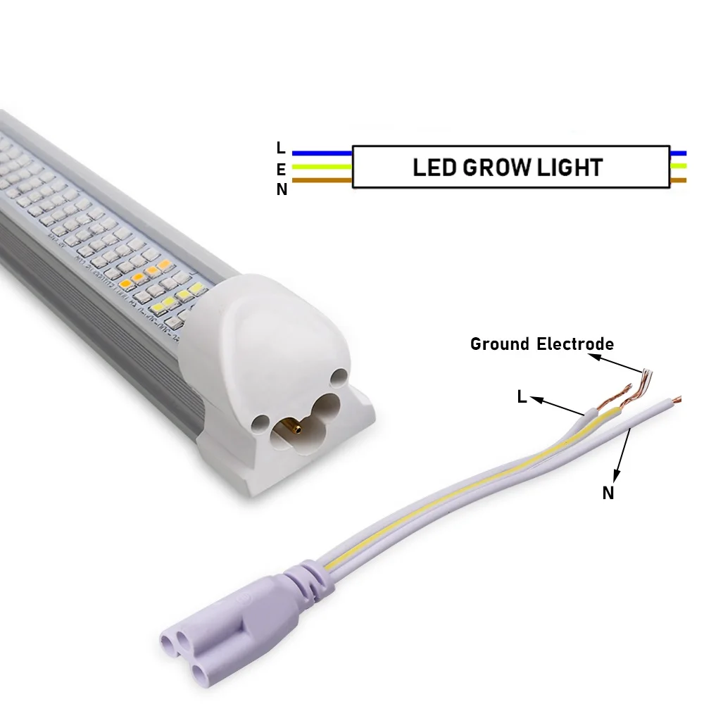 (3 шт./лот) 60 см LED Grow Light Full Spectrum T8 Tube Крытый Завод Лампа Гидропоники теплицы tent