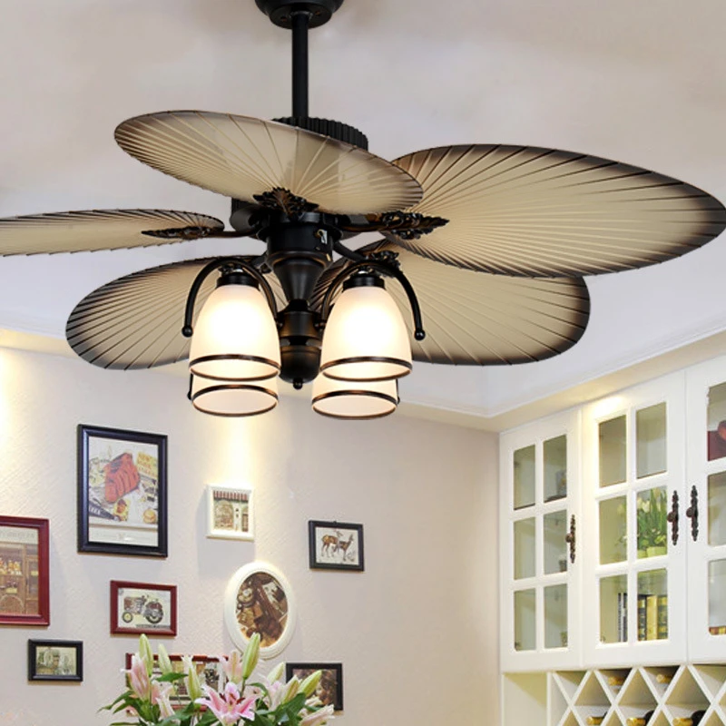 Настенный уличный потолочный вентилятор со светильник Том люстра с подсолнухами