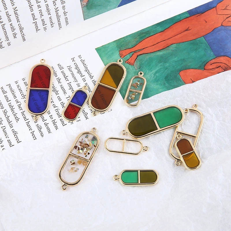 6 шт. корейские модные серьги для женщин 2020 контрастный цвет Овальный встроенный