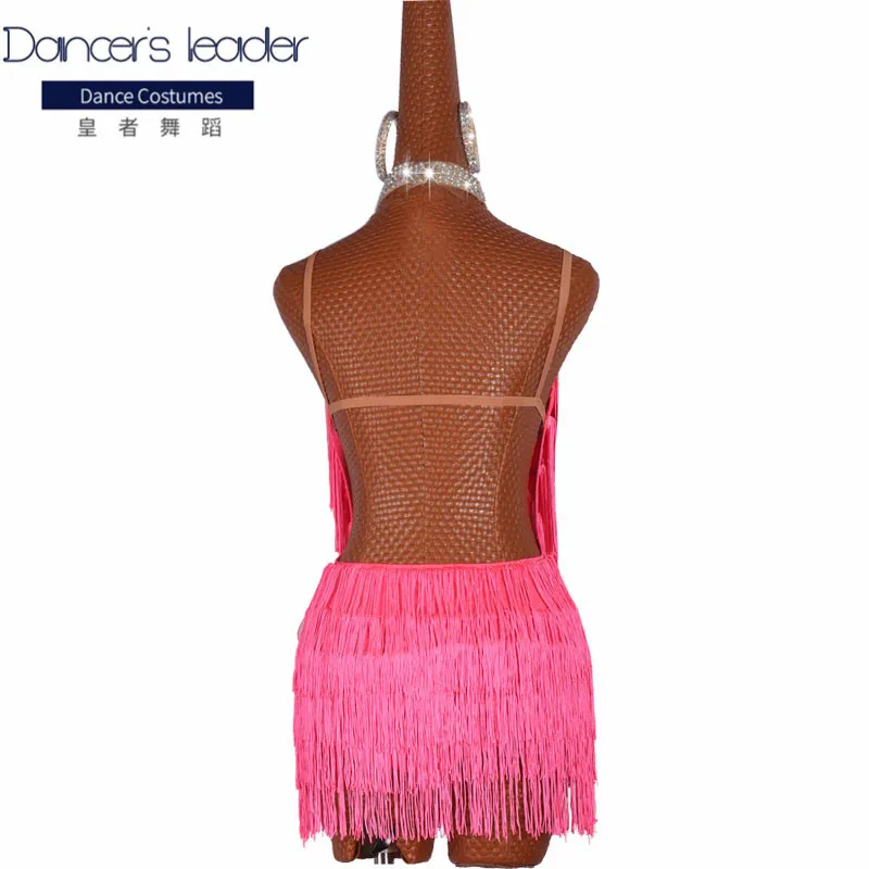 New store sales promotion Latin Dress Top Sale Dance Women Pink Club Party Dancer Singer Entertainer Fringe Tassel | Тематическая