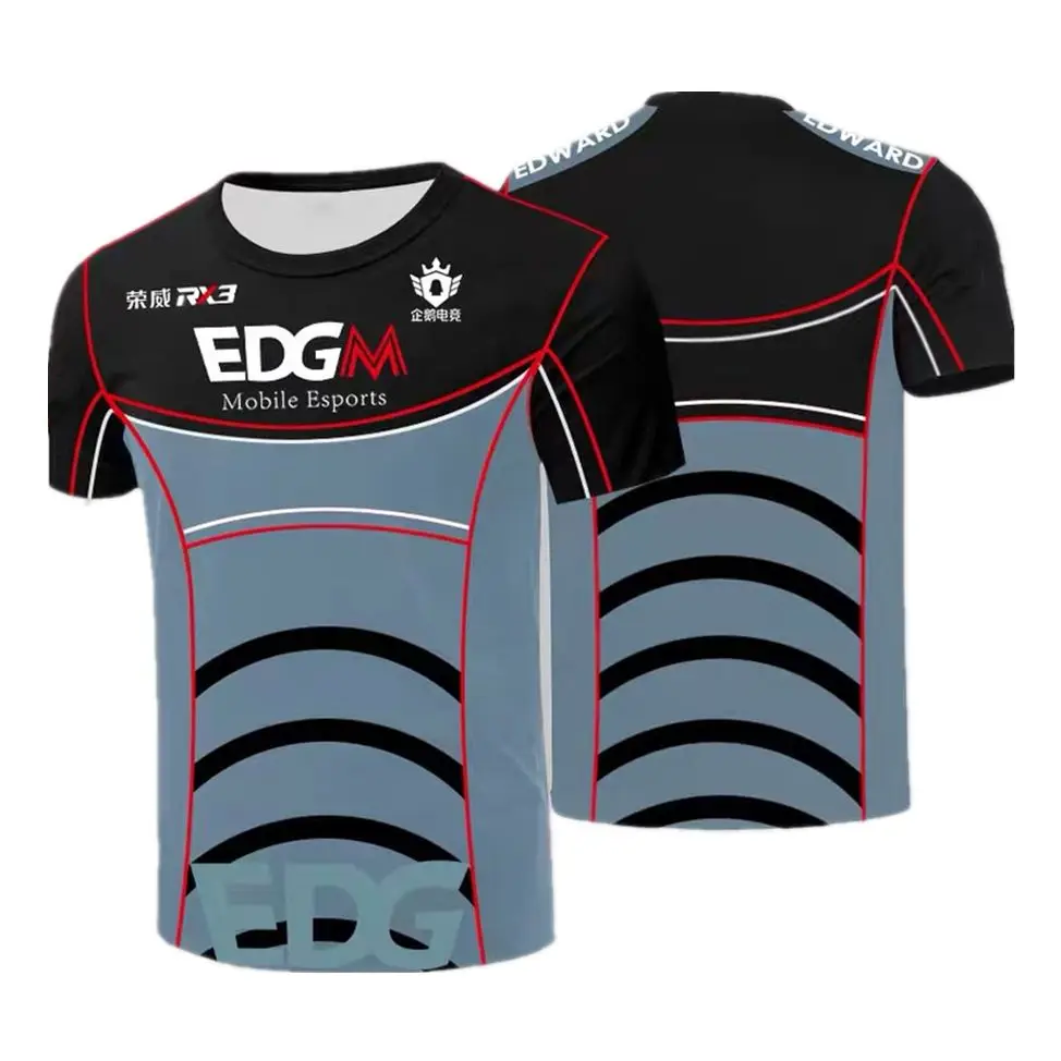 

2021 new EDGM team uniform short-sleeved EDGM e-sports fan jersey LOL CSGO game game T-shirt men and women casual breathable top