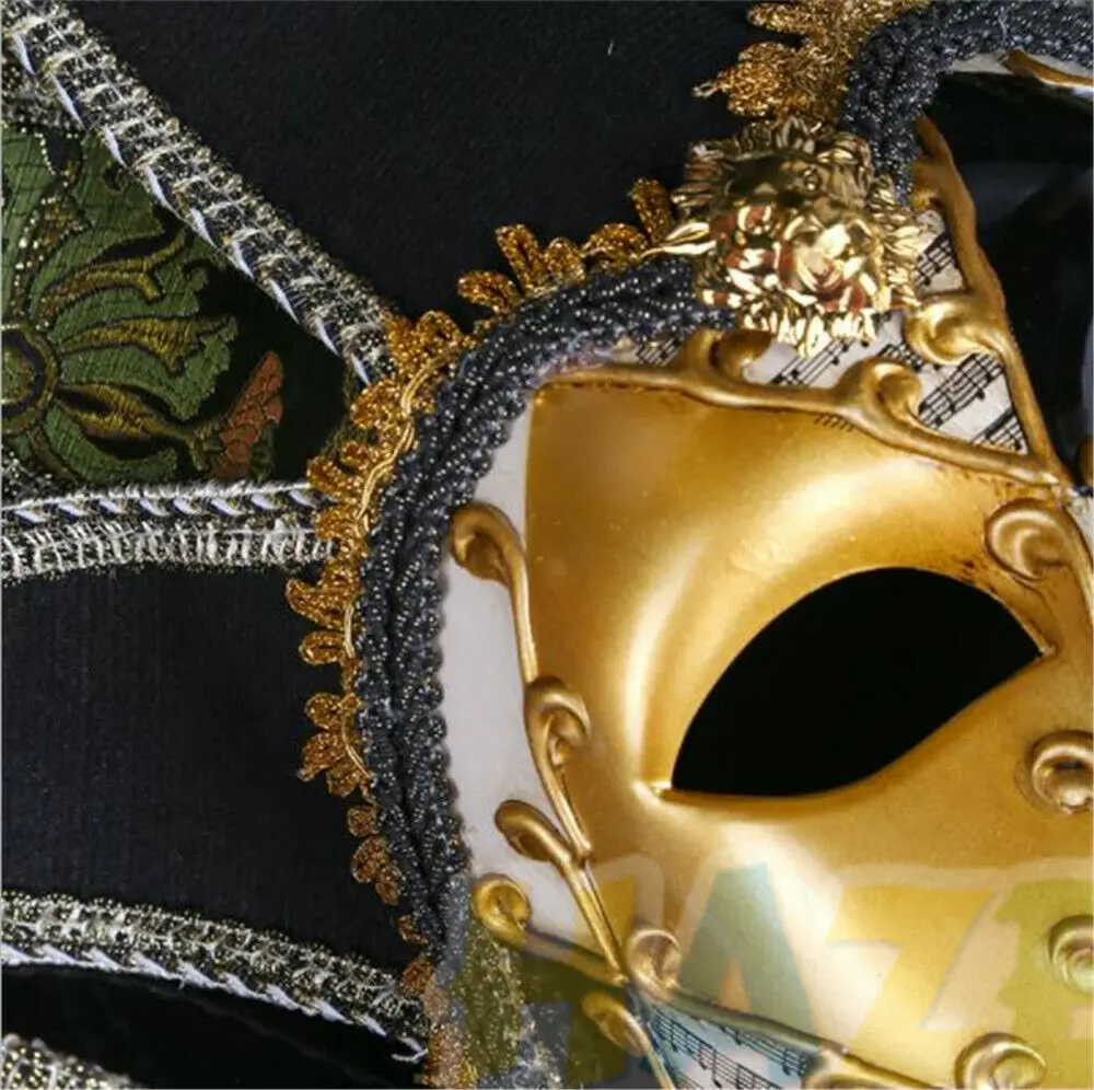 Венецианская маска на Хэллоуин маскарадный костюм Джокер мужская все лицо