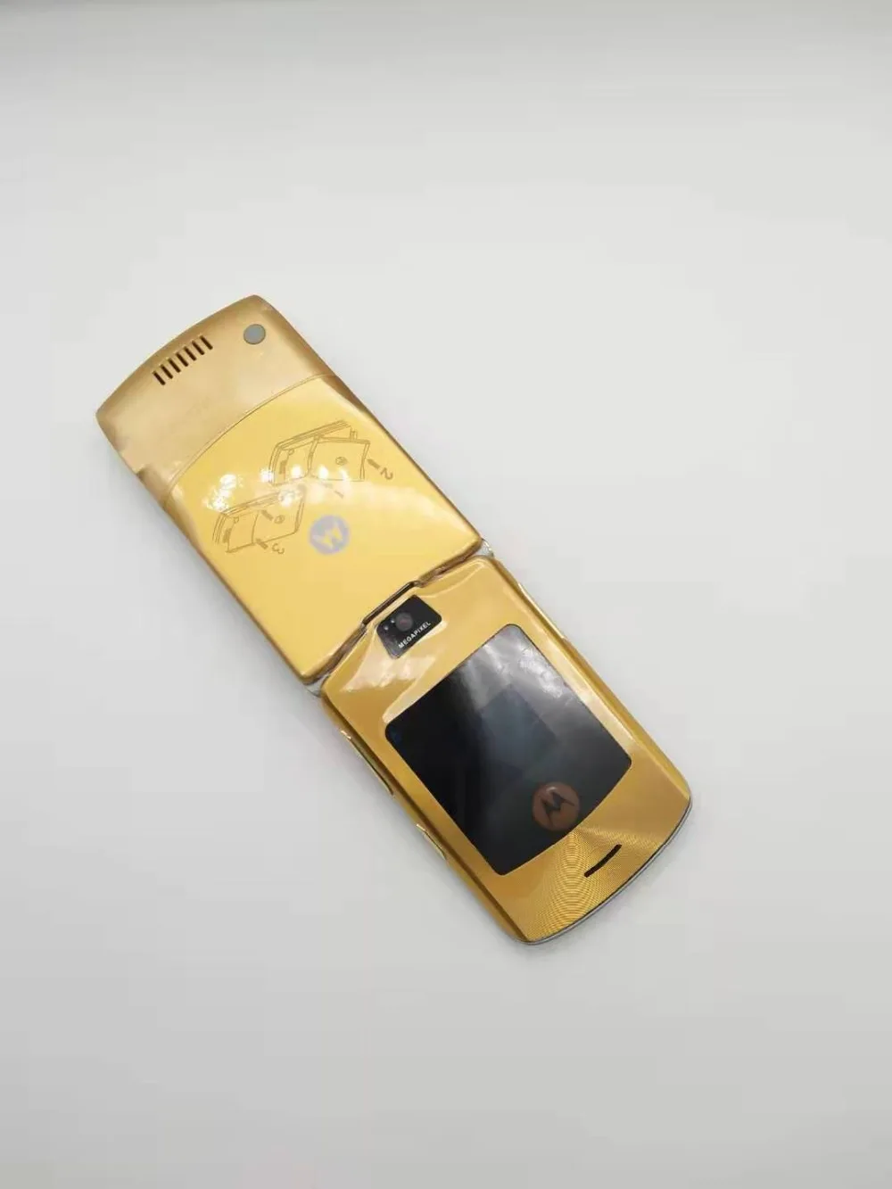 Motorola RAZR V3i разблокированный мобильный телефон GSM флип Bluetooth телефон один год гарантии