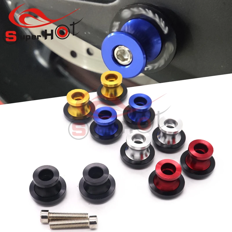 

M6 Motorcycle Accessories CNC Aluminum Swingarm Spools Slider Stand Screw for Yamaha MT09 MT 09 Tracer MT07 MT 07 MT10 MT 10