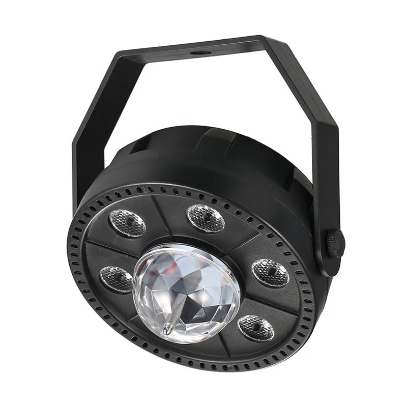 LED Mini Magic Ball stage Lights Auto Rotating Sound RGB 3IN1 disco party plastic par Light | Panel