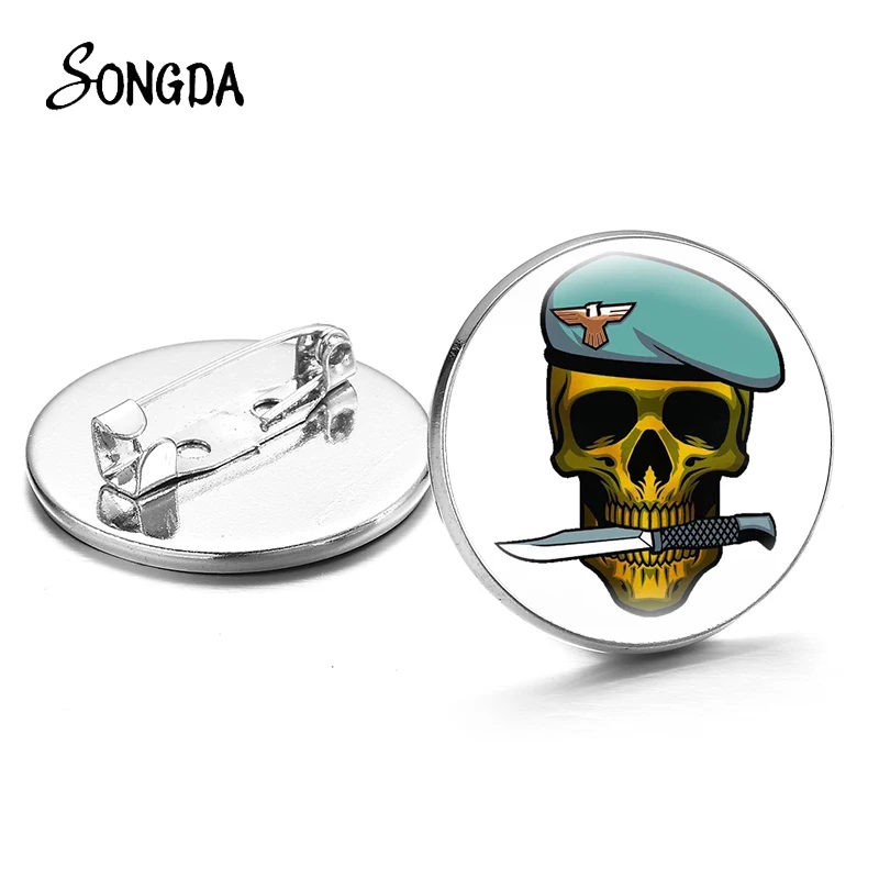 Новый мультяшный солдат металлическая забавная крутая булавка для лацкана