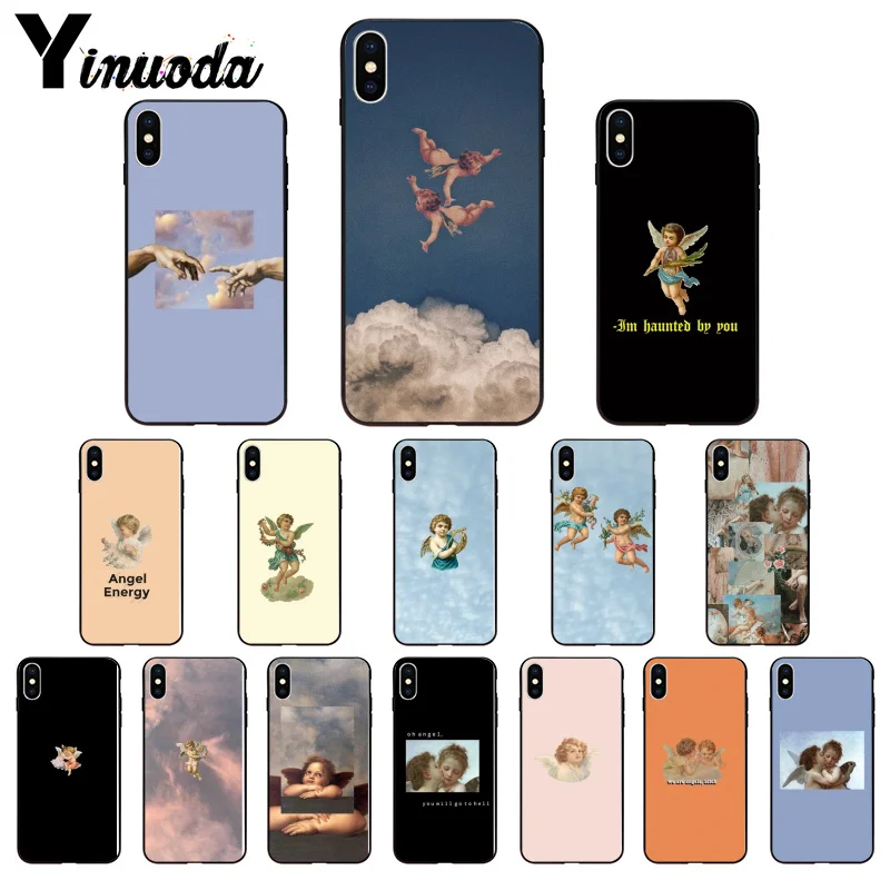 Yinuoda Renaissance angels Cupid эстетика телефон аксессуары чехол для Apple iPhone 8 7 6 6S Plus X XS MAX 5 5S SE XR сотовые телефоны