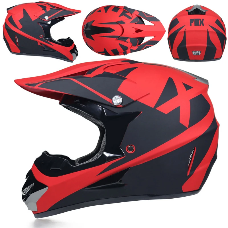 2 Гоночный Кроссовый мотоциклетный шлем DOT Casque Moto Capacete Moto Casco бездорожье полное лицо винтажный Кроссовый шлем для женщин 3 подарка - Цвет: 2