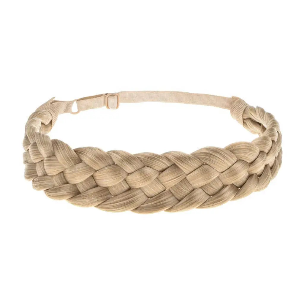 

Резинка для волос в богемном стиле, эластичная синтетическая коса из крупных волос, 5 прядей, плетеные косички, аксессуары для волос в ретро стиле, головной убор