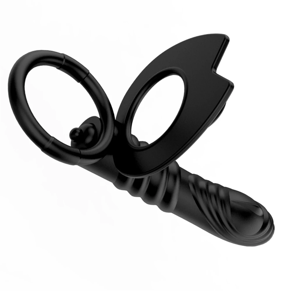 Анальная пробка с двойным проникновением для мужчин 10 частоты фаллоимитатор