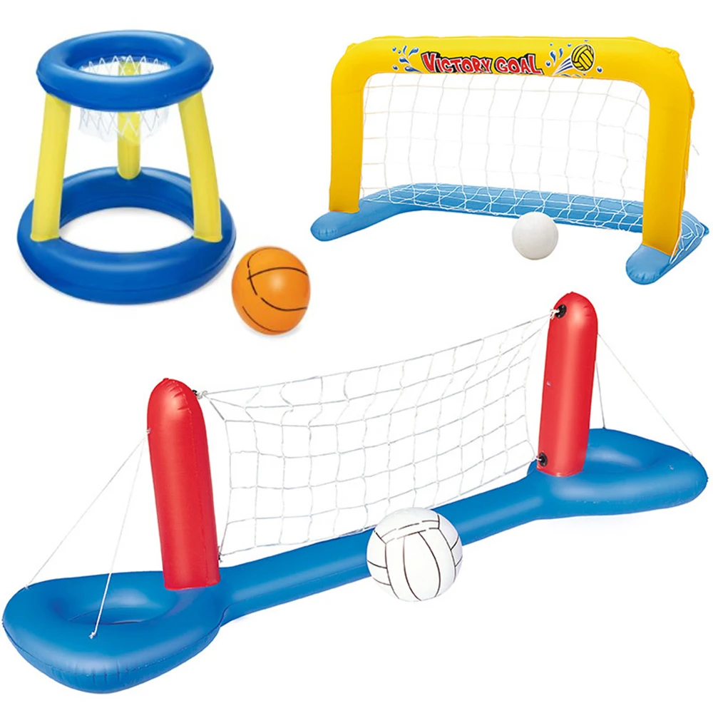 Открытый играя в надувной пляжный плавучий обруч бассейн игрушки детские мячи