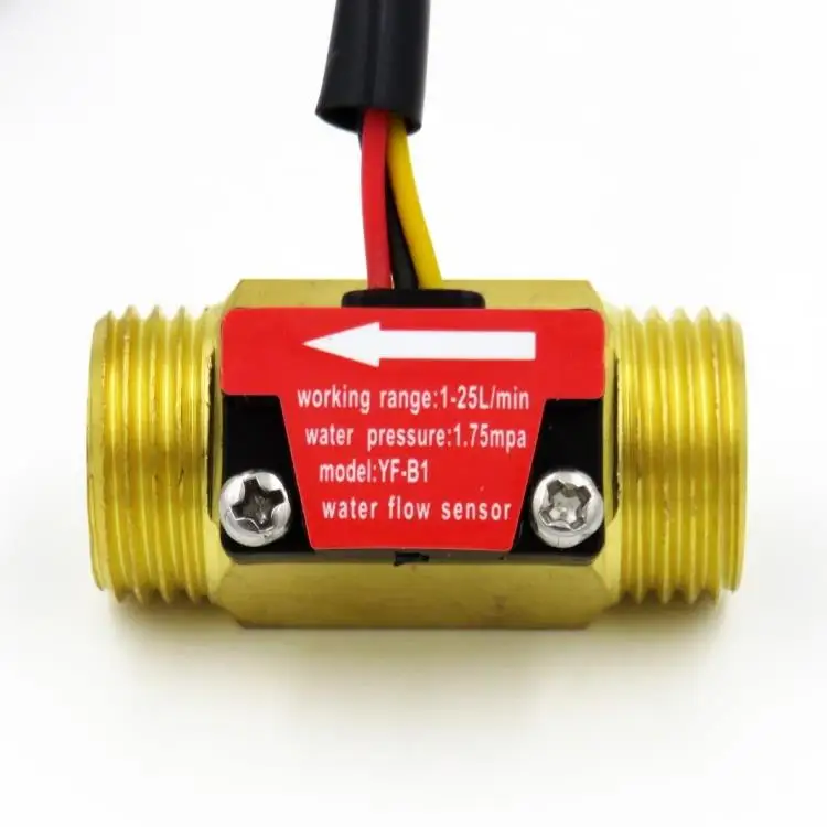 

Датчик расхода воды 4 минуту зал расходомер полный медный корпус импульсный датчик расхода B1