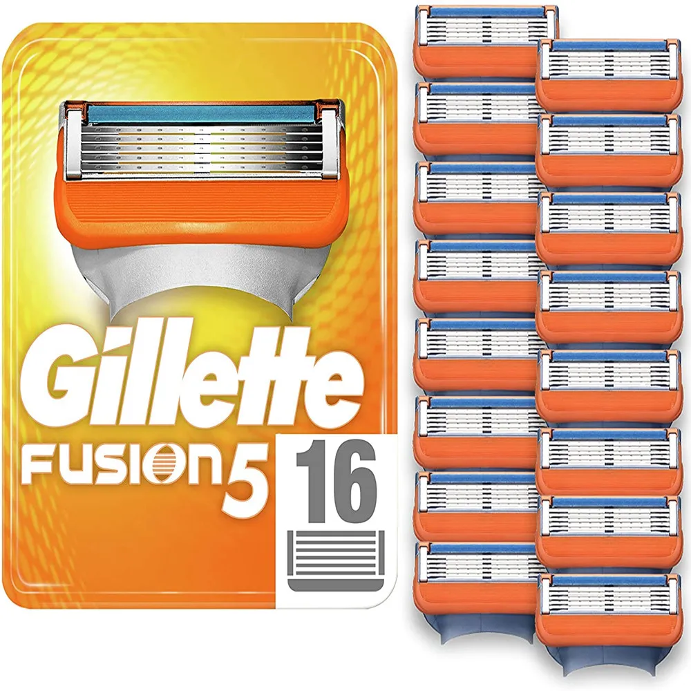 

Men Shaver Razor Blade Gillette Fusion 5 Replaceable Cassettes for Shaving Gillette Fusion5 Razor Blade with Precision Trimmer