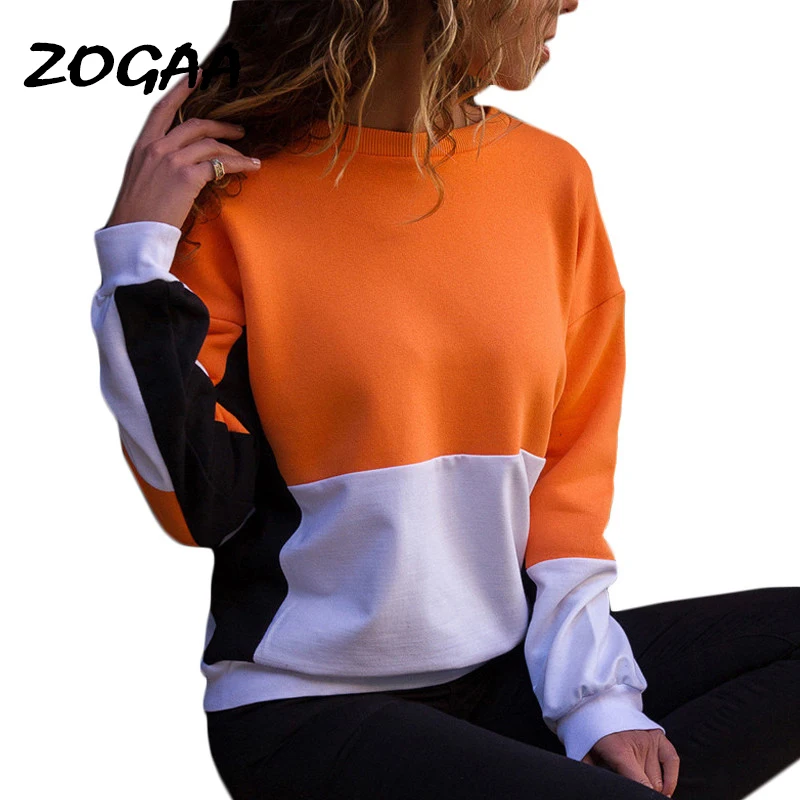 Женская толстовка с длинным рукавом повседневный Свободный пуловер круглым