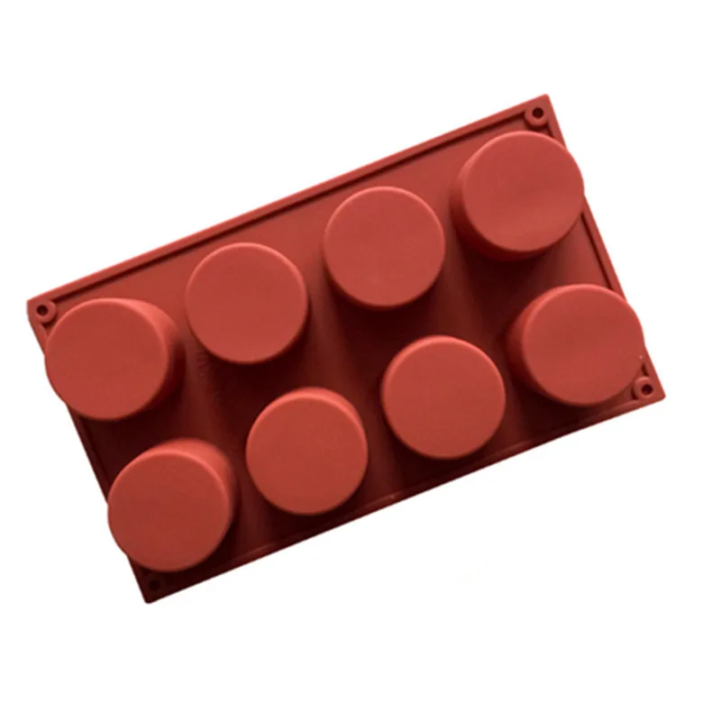 8 круглое отверстие форма для пирога силиконовые формы желе пудинга воск