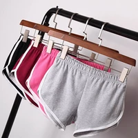 summer womens striped shorts contrast binding side split elastic waist patchwork casual shorts running sports gym loose shorts