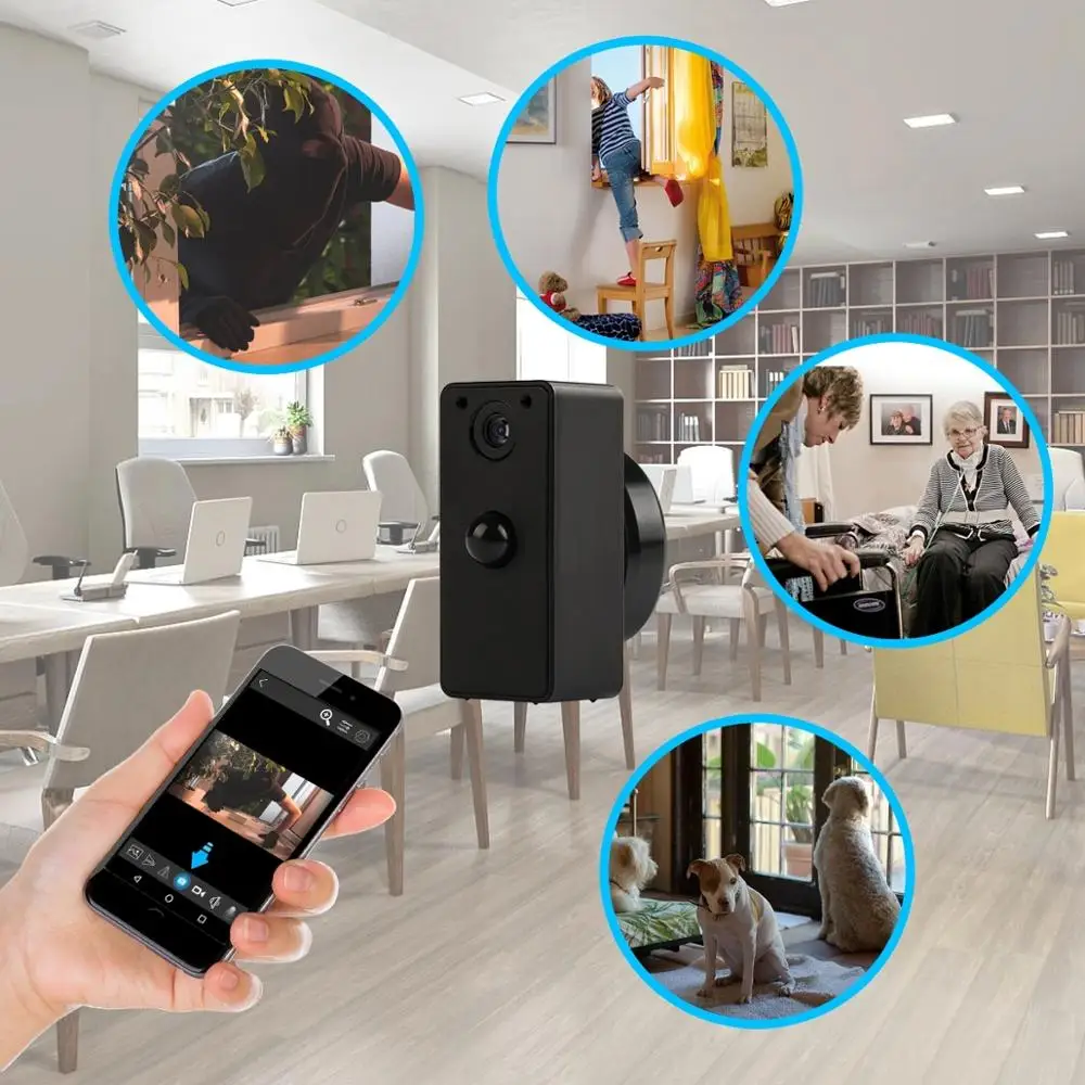 720P Мини камера беспроводная wifi IP Домашняя безопасность приложение удаленный PIR