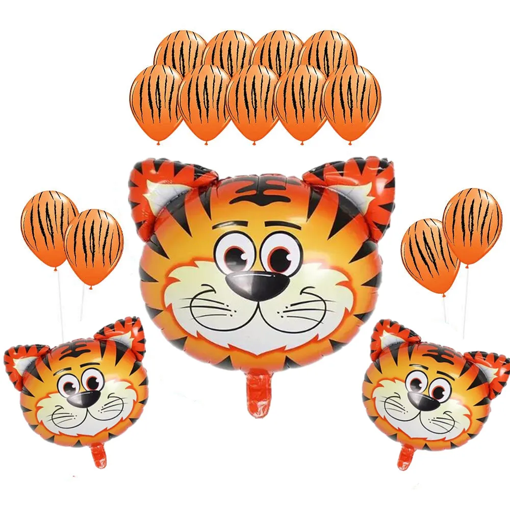 Воздушные шары из латекса корова тигр Зебра голова льва 16 шт. 63 х42 см украшение