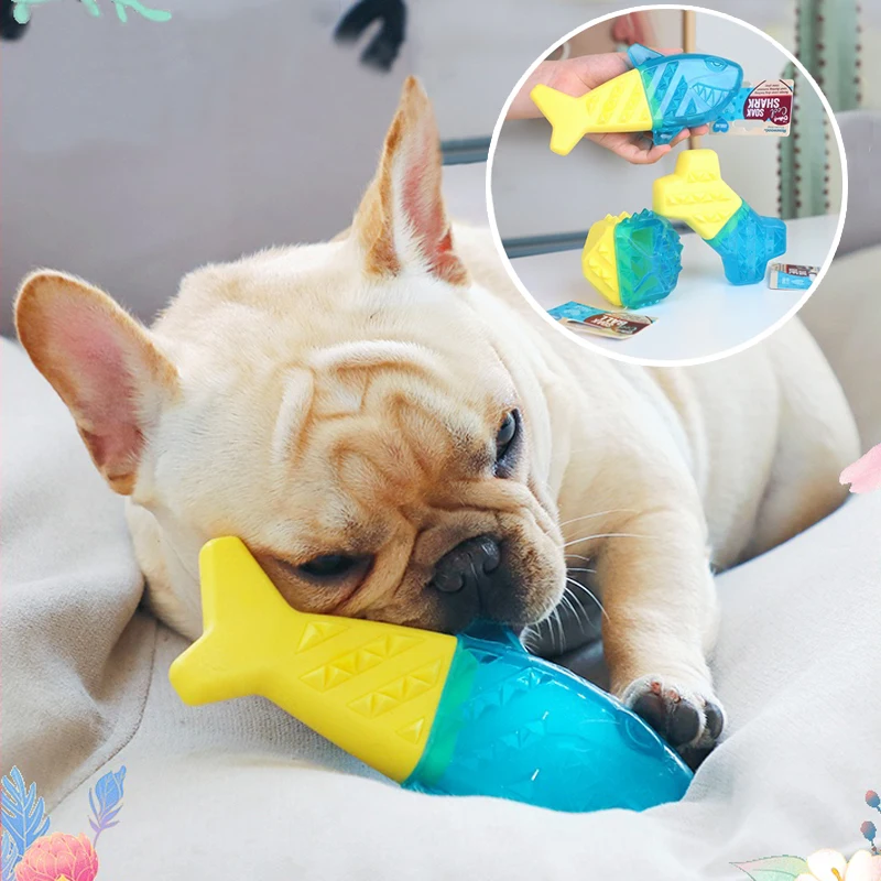 Лето ледяной рыбы собака игрушка укуса зубов может быть заполнен с водные