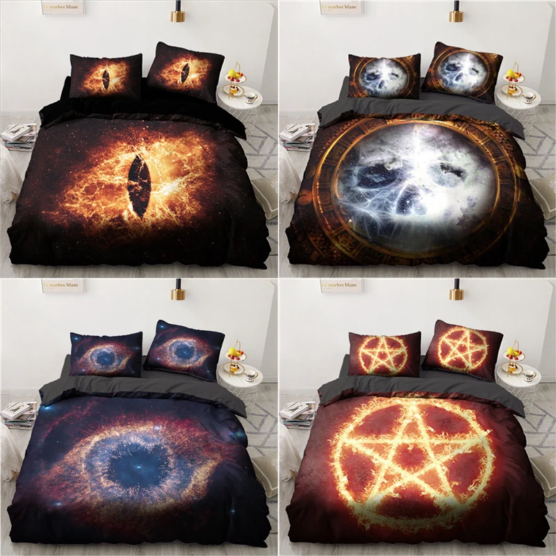 

Black Magic Duvet Cover Pillowcases 2pcs Single 3pcs Twin Full Queen King Size Bedding Set Comfort Home Textiles All Seasons Use