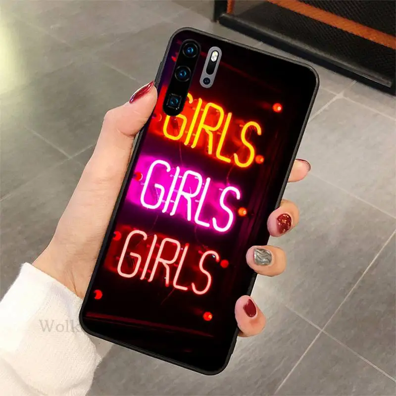 

Neon lights Phone Case for Huawei nova 5 6 7 pro Y5 2019 prime 2018 Y9s Y7 nax fundas cover