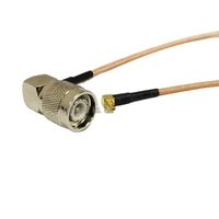 new modem coaxial cable tnc male plug right angle to mmcx male right angle connector rg316 cable 15cm 6 adapter
