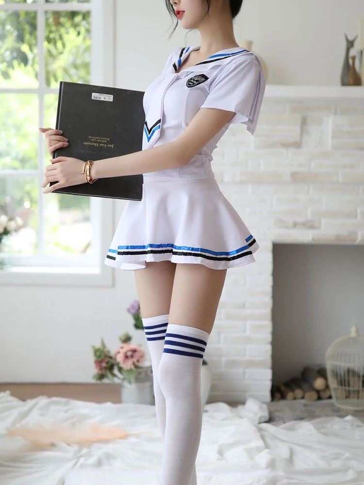 

Sex Lingerie Student JK Uniform Sailor Moon Cosplay School Girl Sex Ddlg Erotic Maid Dress Costumes Schoolgirl Skirt Night Wear