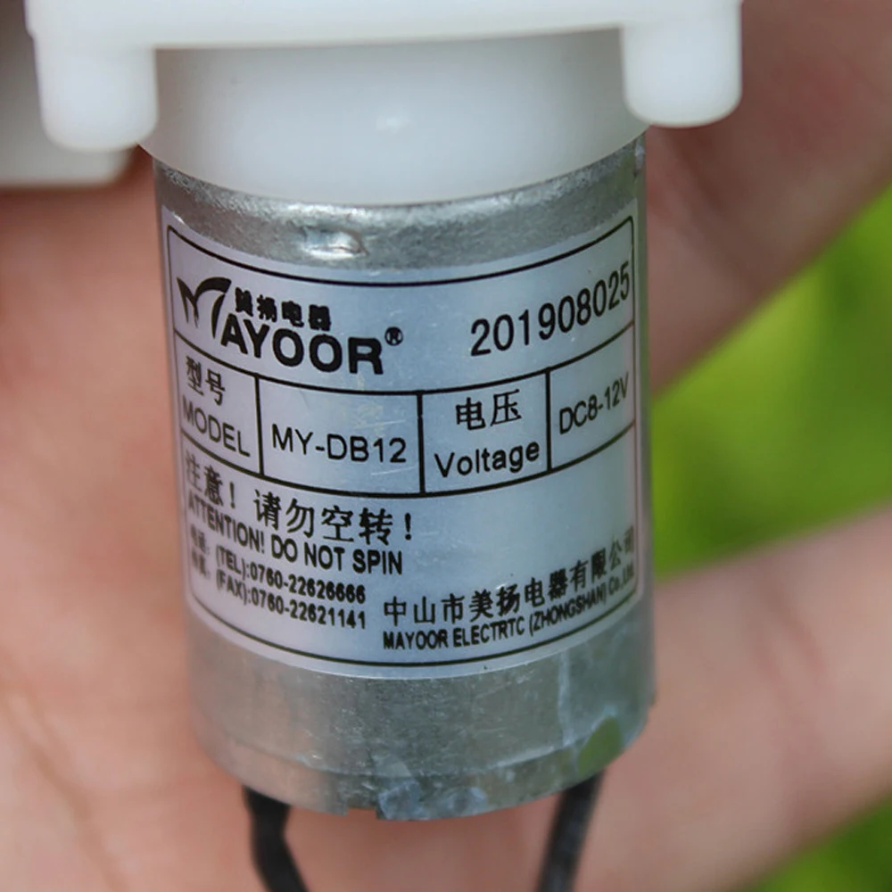 DC 8V 12V 0.3A маленький 370 моторный насос водяной микро центрефужныйэлектро большой