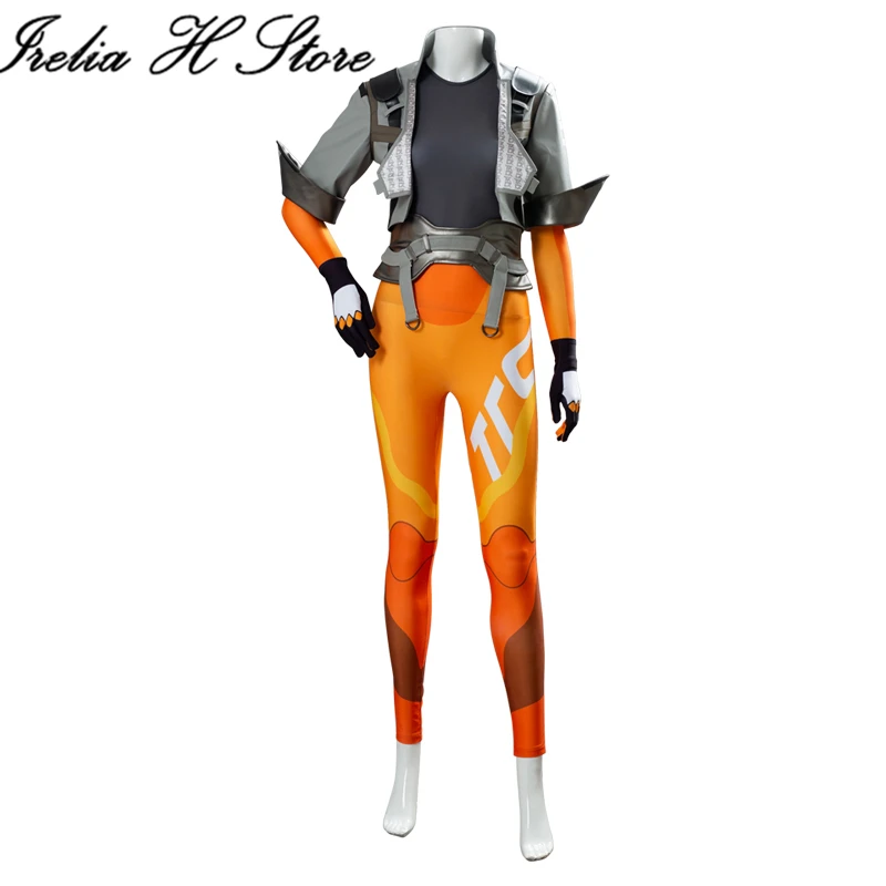 

Tracer cosplay costume coat shirt pants daily set suit