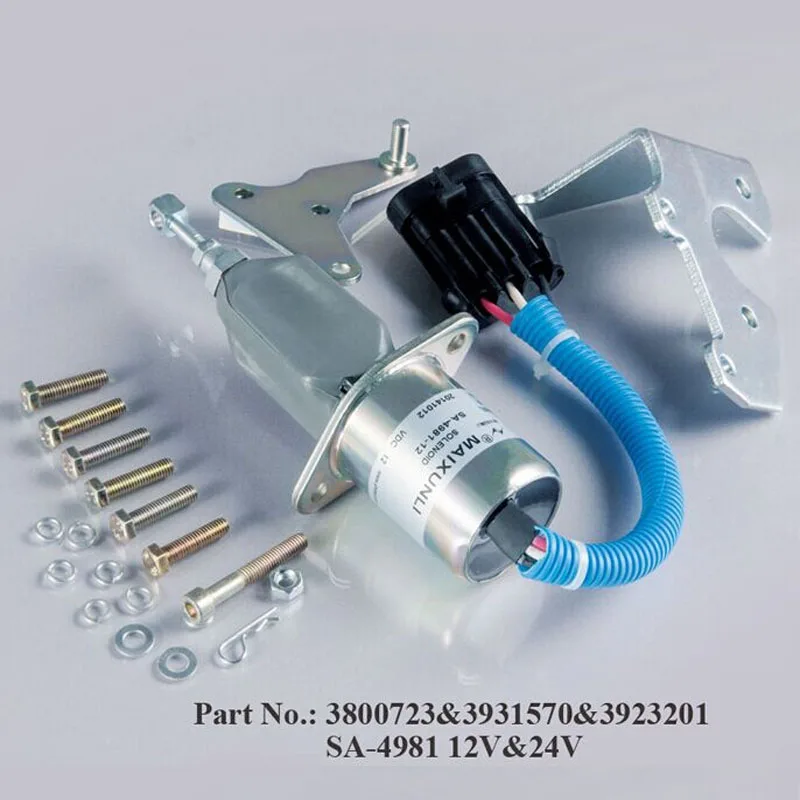 Дизельное топливо соленоидный выключатель SA-4981 12V и 24V (94-98) 3923201/3800723/3931570 для 5.9L