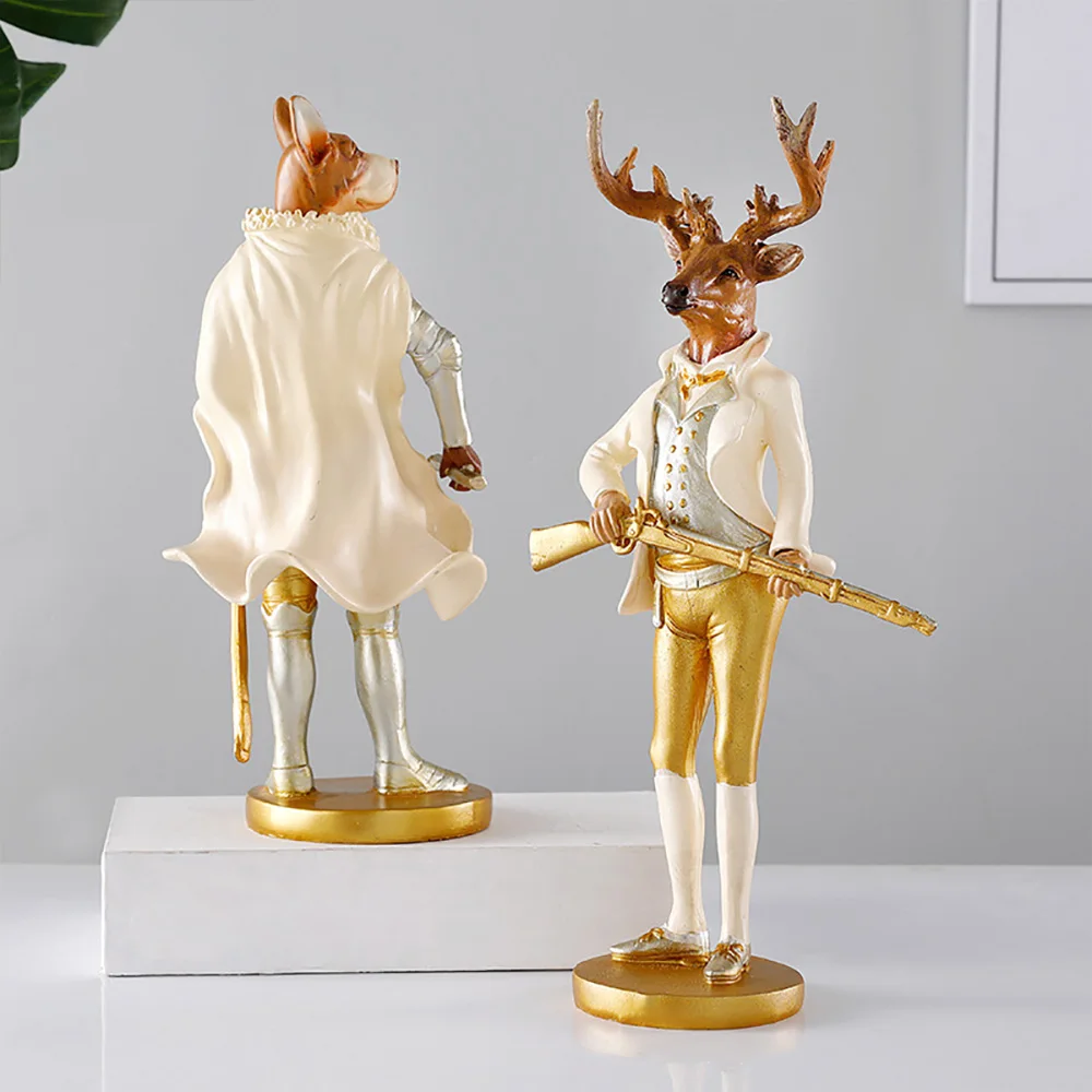 Strongwell в джентльменском стиле кролик с рисунком оленя миниатюрная Статуэтка