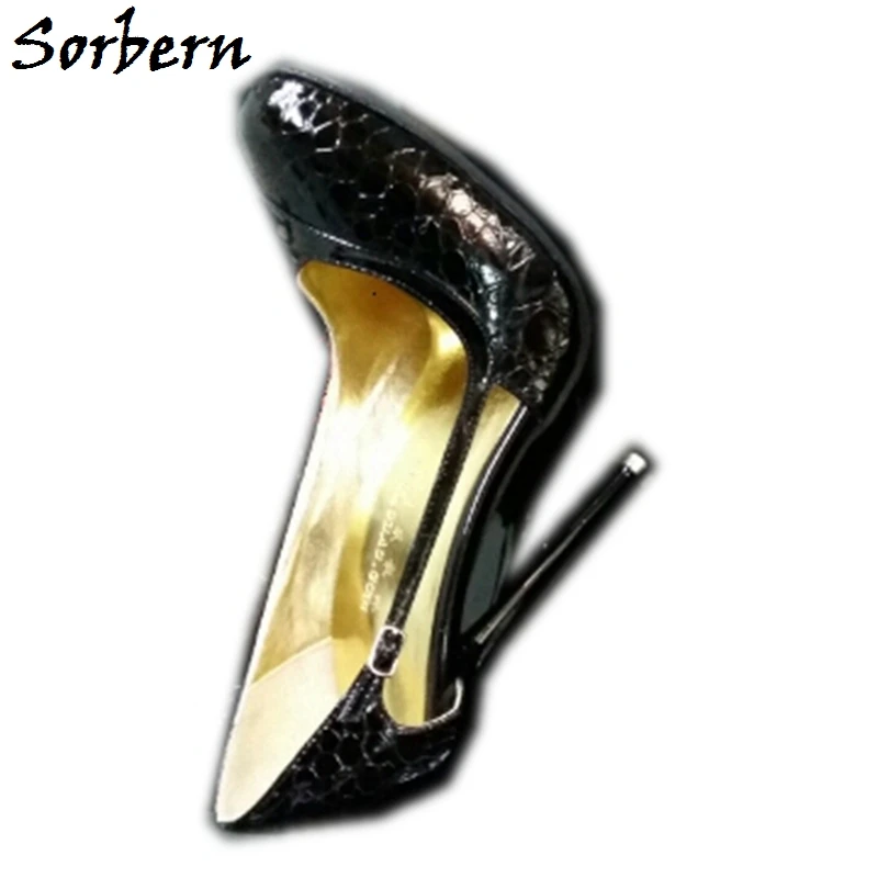 

Sorbern Patent Snake Women Pump Shoe Steel Stilettos High Heels Custom Color For Every Party Shoe 12Cm 13Cm 14Cm 15Cm 16Cm