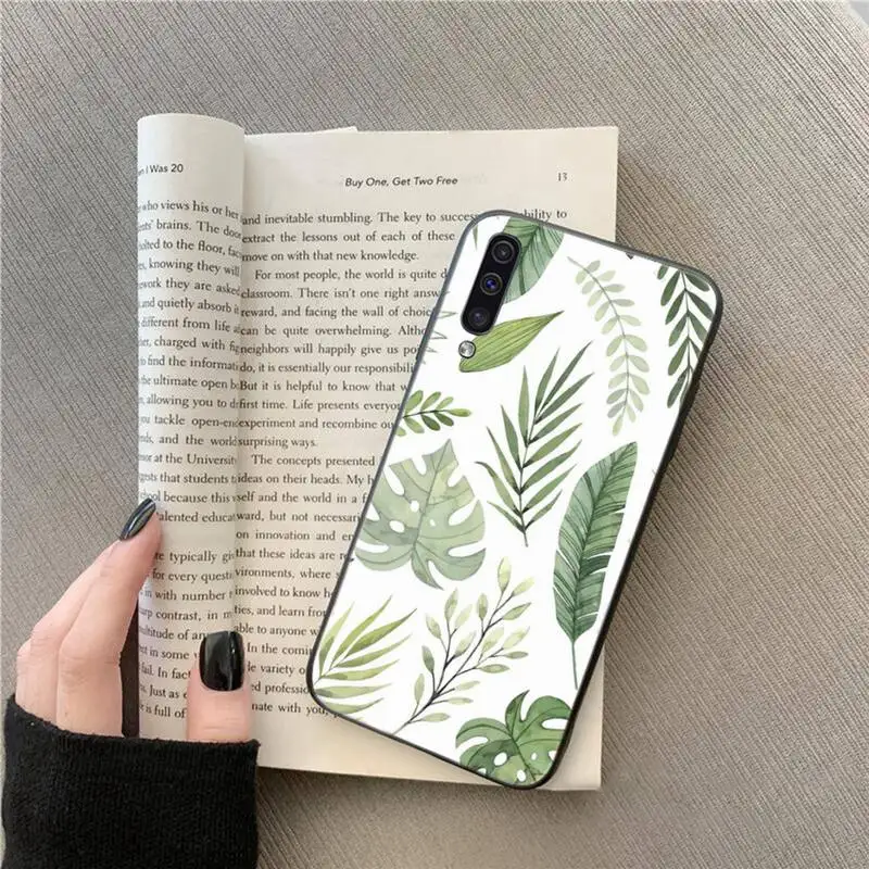 

Vintage banana leaf leaves Phone Case For Samsung galaxy A S note 10 7 8 9 20 30 31 40 50 51 70 71 21 s ultra plus