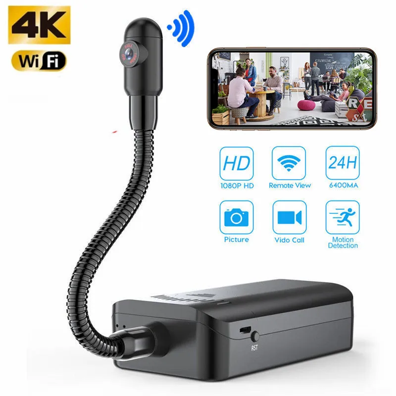 

wireless 4K HFD DIY camera Remote monitoring Secret micro camera wifi Security Cam Night Vision Motion Detect DV Camcorder espia