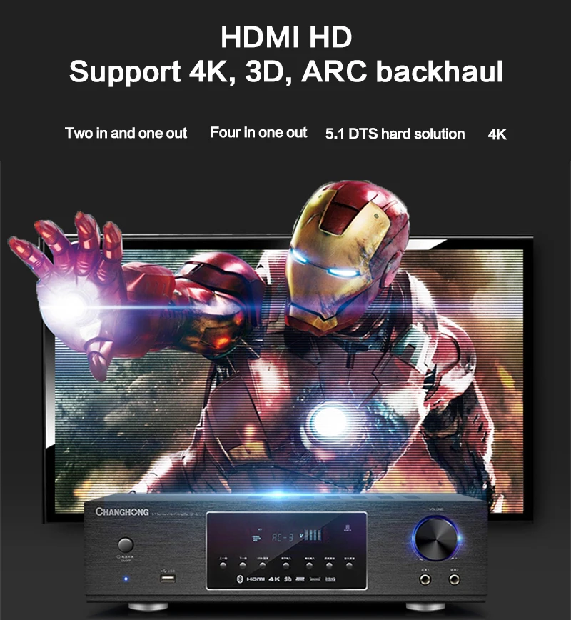 Усилитель для караоке KYYSLB 900 Вт 4 16ом 220 В 5 1 высокая мощность Hi Fi цифровой
