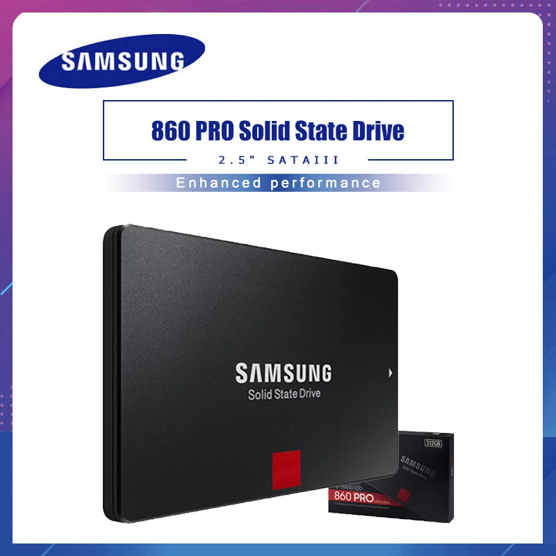 SAMSUNG 860 PRO 256GB 512GB 1 ТБ Внутренний твердотельный диск 256g SSD SATA3 2 5 &quotHHD MLC для ноутбуков