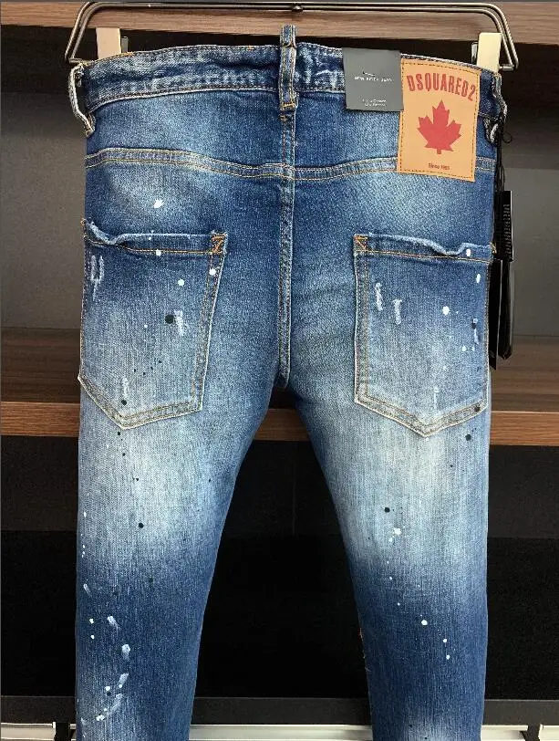 2021 Hot Authentic Classic Dsquared2 Men Jeans Pencil Pants Party Casual Pants Streetwear 2021 Denim Male Clothing 9716