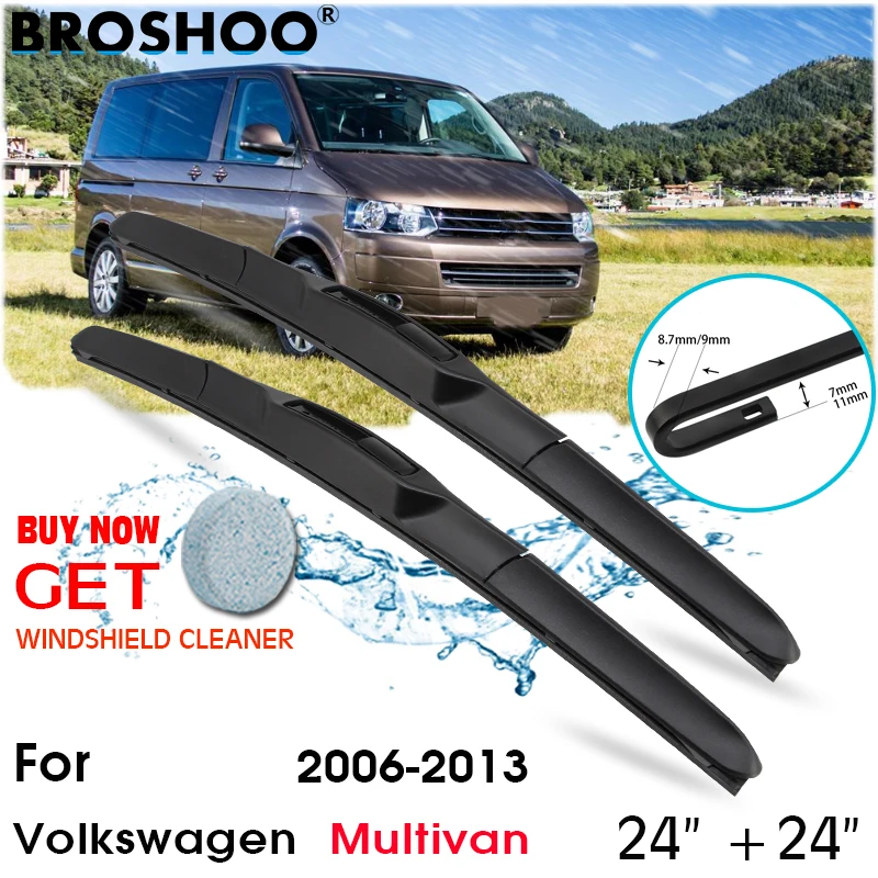 

Car Wiper Blade Front Window Windscreen Windshield Wipers Blades Auto Accessories For Volkswagen Multivan 24"+24" 2006-2013