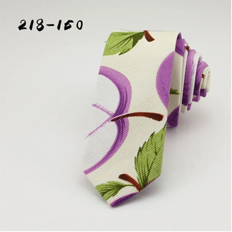 

5CM Slim Ties For Men and Women PP Bag Packed High Quality Cotton Fashion Design Printed Neck Tie For Boys And Girls Christmas