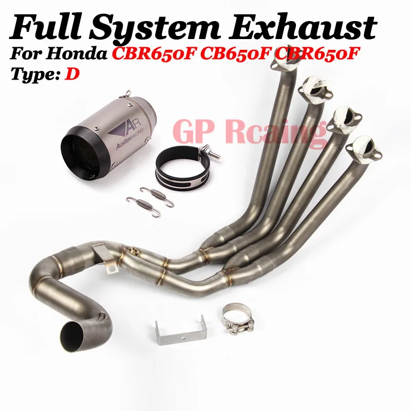 Для CBR650 передний ряд сторона Tntact нержавеющая сталь мотоцикл полный выхлопной