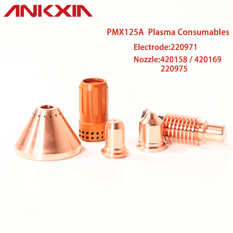 

PMX125A Plasma Cutting Consumables Nozzle 420158 420169 220975 Electrode 220971