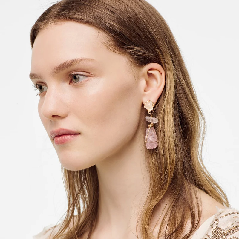 Новинка 2022 Модные Акриловые Длинные подвесные деревянные серьги женские